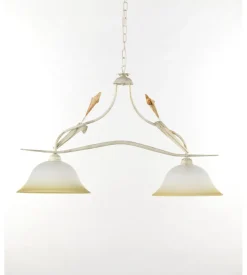 Lampada a sospensione "lucrezia" avorio, e27