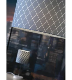 Lampada a sospensione "noah" con paralume, e27