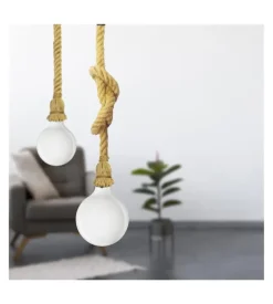 Lampada a sospensione "pendel" corda 1,5 mt, e27