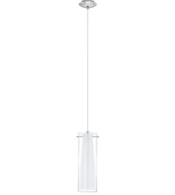 Lampada a sospensione "pinto" in vetro, e27