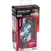 Lampada alogena 12v xenon top +120% luce - h4 - 60/55w - p43t - 2 pz  - scatola  58601