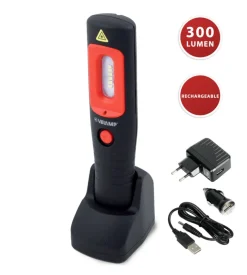 Lampada da lavoro led ricaricabile - 300 lumen