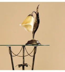 Lampada da tavolo 1 luce onli "alga" bronzo e14