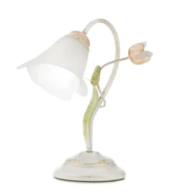Lampada da tavolo 1 luce onli "wilma" bianco e14