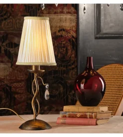 Lampada da tavolo 1 luce onli "delia" bronzo e14