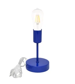 Lampada da tavolo 1 luce onli "stecche" blu e27