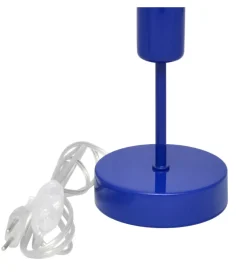 Lampada da tavolo 1 luce onli "stecche" blu e27