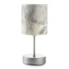 Lampada da tavolo 1 luce onli "piume" grigio e27