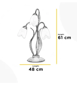 Lampada da tavolo 3 luci onli 