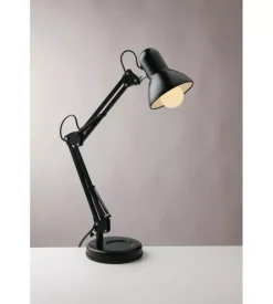 Lampada da tavolo "architetto" nera, 60w