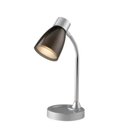 Lampada da tavolo "arkimede" in metallo nero, 40w