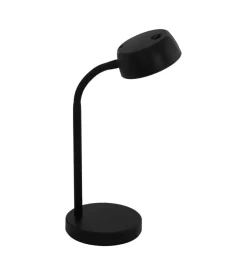 Lampada da tavolo led eglo "cabales" nero 3000k