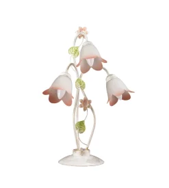 Lampada da tavolo onli "botton d'oro" 3 luci, e14