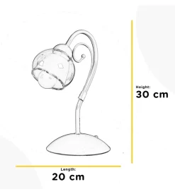 Lampada da tavolo onli "camilla", e14