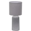 Lampada da tavolo onli grande "shelly" grigio e14