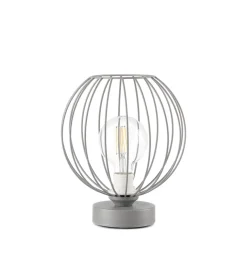Lampada da tavolo onli "melone" grigio, e27