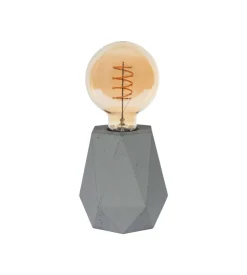 Lampada da tavolo onli "ventura" 1 luce grigio e27