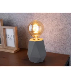 Lampada da tavolo onli "ventura" 1 luce grigio e27