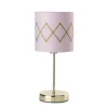 Lampada da tavolo "rosita" oro e rosa, e14