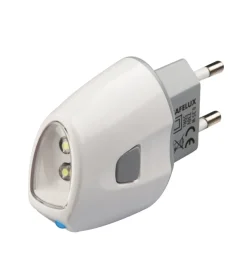 Lampada di emergenza con luce segnapasso bianca