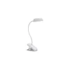 Lampada led da tavolo "donutclip" bianco a morsetto 4000k