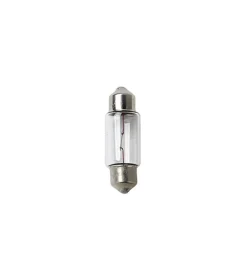 Lampada siluro 12v - 11x31 mm - 10w - sv8,5-8 - 2 pz  - d/blister  58113