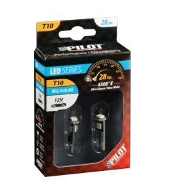 Lampada 12v hyper-led 9 - 3 smd x 3 chips - (t10) - trifocus - w2,1x9,5d - 2 pz  58462