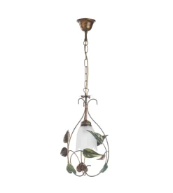 Lampadario 1 luce onli "arpa" bronzo e27