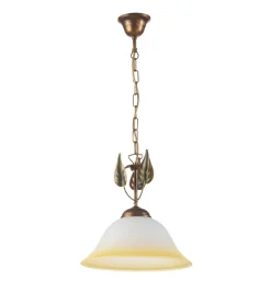 Lampadario 1 luce onli "sonia" bronzo e27 30 cm