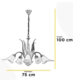 Lampadario 5 luci onli 