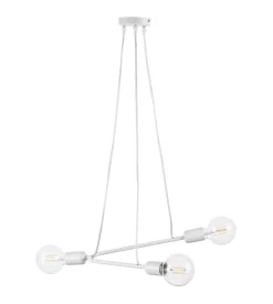 Lampadario 3 luci onli "boomerang" bianco e27