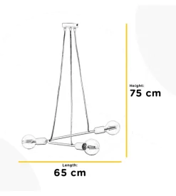 Lampadario 3 luci onli 