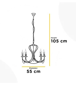 Lampadario 3 luci onli 