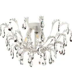 Lampadario 3 luci onli "cesta" avorio e14