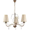 Lampadario 3 luci onli "delia" bronzo e14