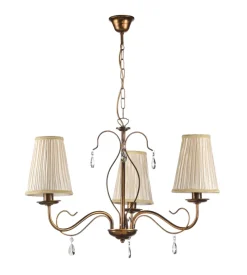 Lampadario 3 luci onli "delia" bronzo e14