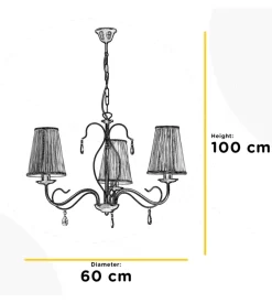 Lampadario 3 luci onli 