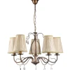 Lampadario 5 luci onli "delia" bronzo e14