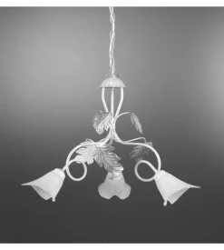 Lampadario 3 luci onli "marilena" argento e14