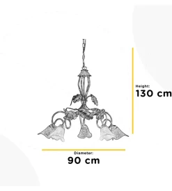 Lampadario 5 luci onli 