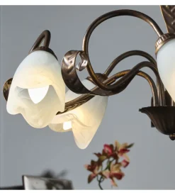 Lampadario 5 luci onli "sonia" bronzo e14