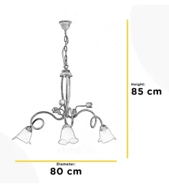Lampadario 3 luci onli 