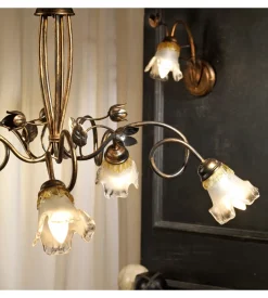 Lampadario "arianna" 5 luci bronzo, e14