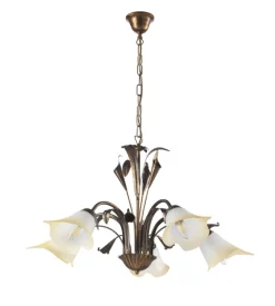 Lampadario "lucrezia" 5 luci bronzo, e14