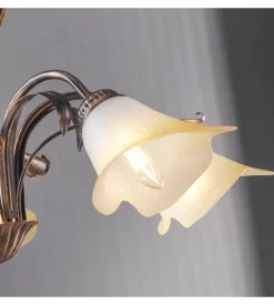 Lampadario "lucrezia" 5 luci bronzo, e14