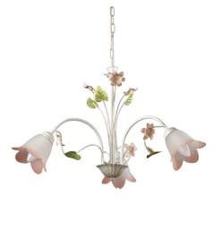 Lampadario onli "botton d'oro" 3 luci, e14