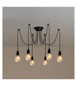 Lampadario "spider" 6 bracci, e27