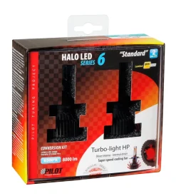 Lampade led per auto 9-32v halo led serie 6 standard - (h10-hb3 9005) - 30w - p20d - 2 pz  - scatola  57787