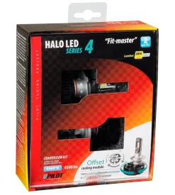 Lampade led per auto 9-32v halo led serie 4 fit-master - (h4) - 25w - p43t - 2 pz  - scatola  57798