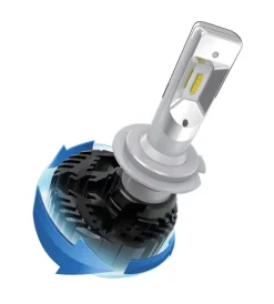 Lampade led per auto 9-32v halo led serie 4 fit-master - (h4) - 25w - p43t - 2 pz  - scatola  57798